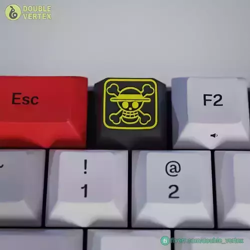Straw Hats Pirate Logo Keycap - XDA or DSA Compatible Free 3D print model