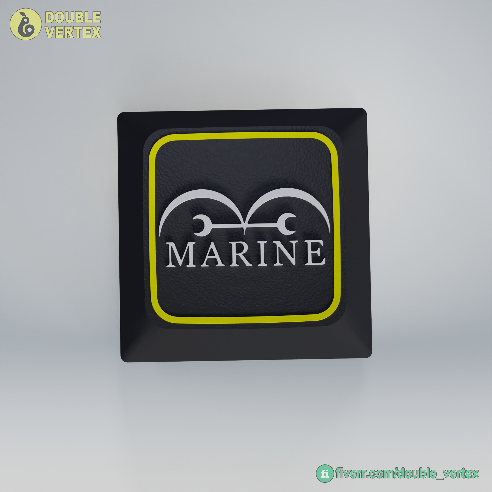Marine Logo Keycap - XDA or DSA Compatible 3D print model_2