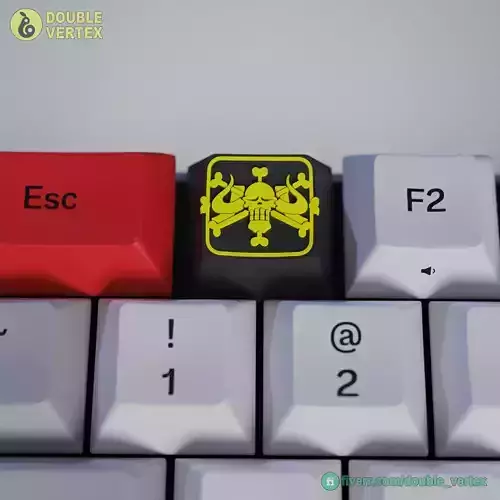 Beast Pirate Logo Keycap - XDA or DSA Compatible 3D print model