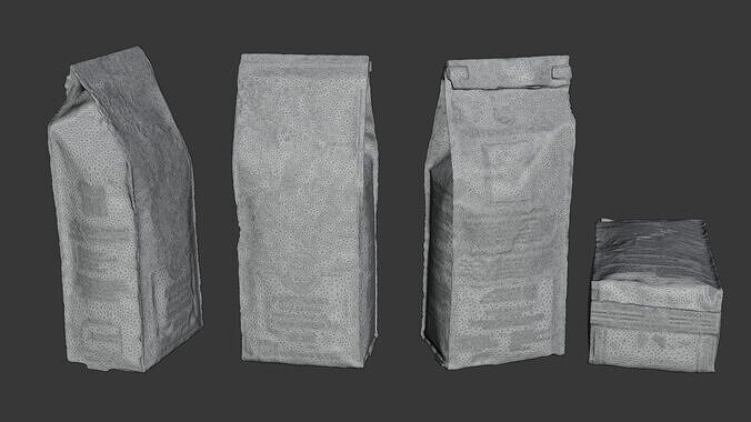 Brazilian coffee pack 3D model 6