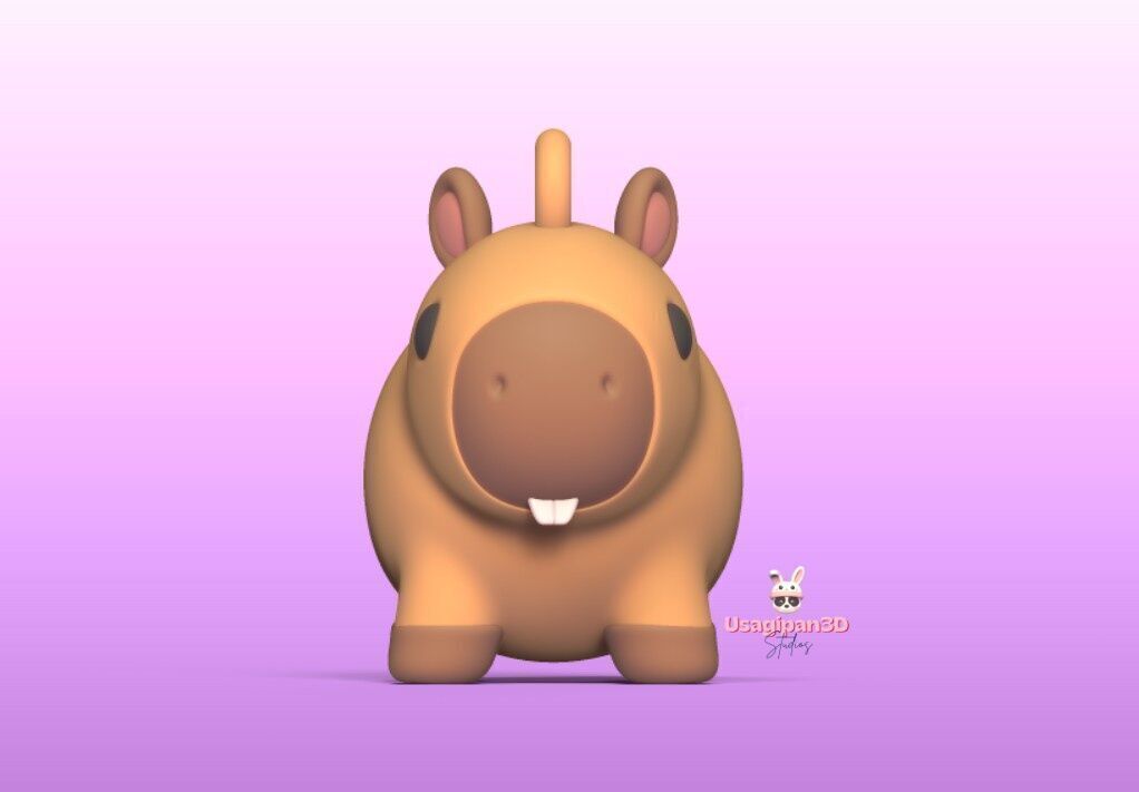 Cute Little Capybara 3D print model_6