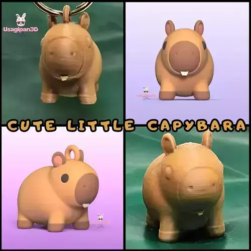 Cute Little Capybara 3D print model