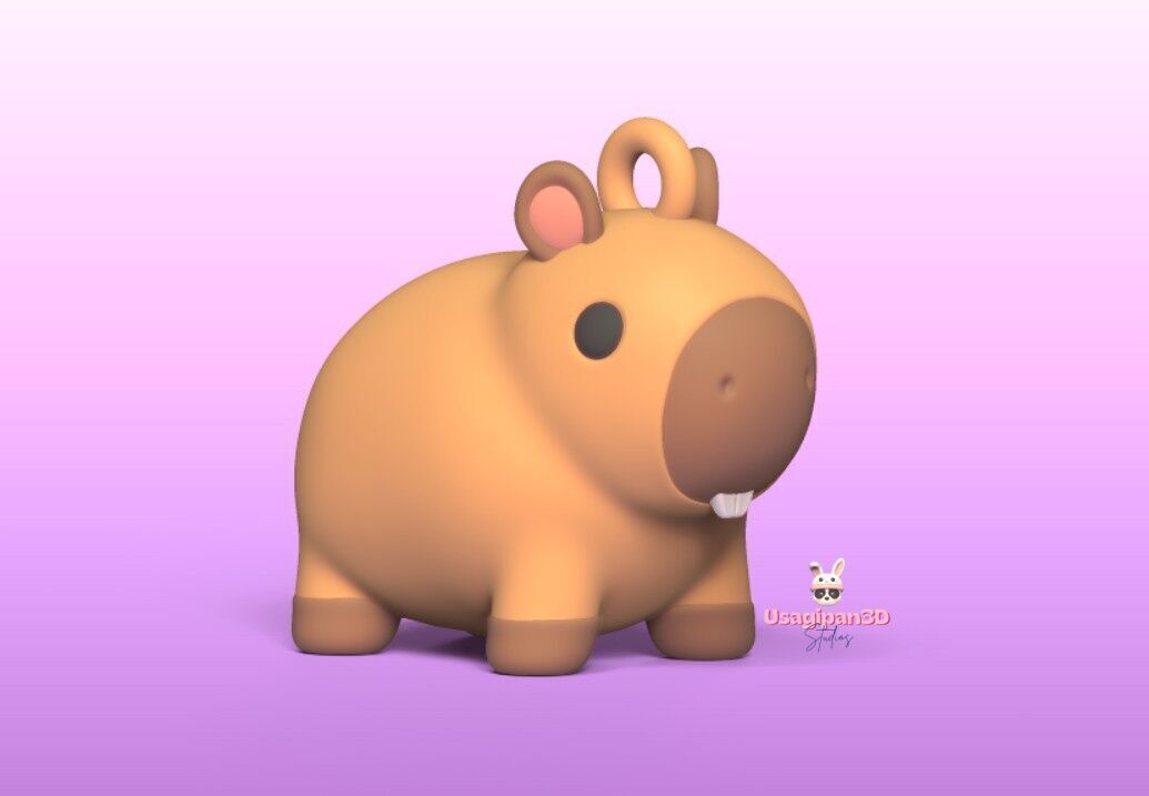 Cute Little Capybara 3D print model_4