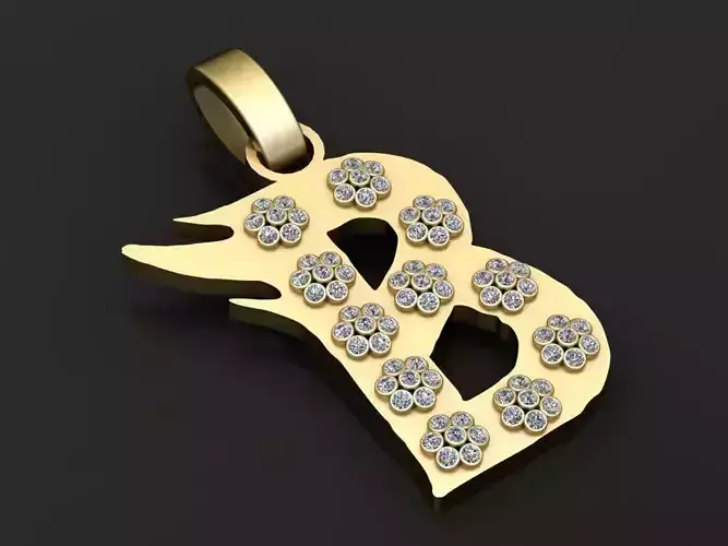  Elegante Colgante Letra B Model pendant 