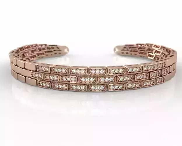 Minimal Diamond Bracelet - 3D Printable Jewelry Model