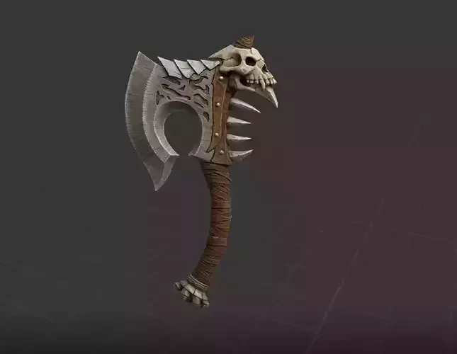 Realistic Ghost scythe 3D Model