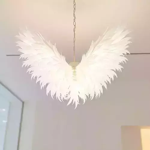 PLUME FEATHER CHANDELIER Low-poly 3D model