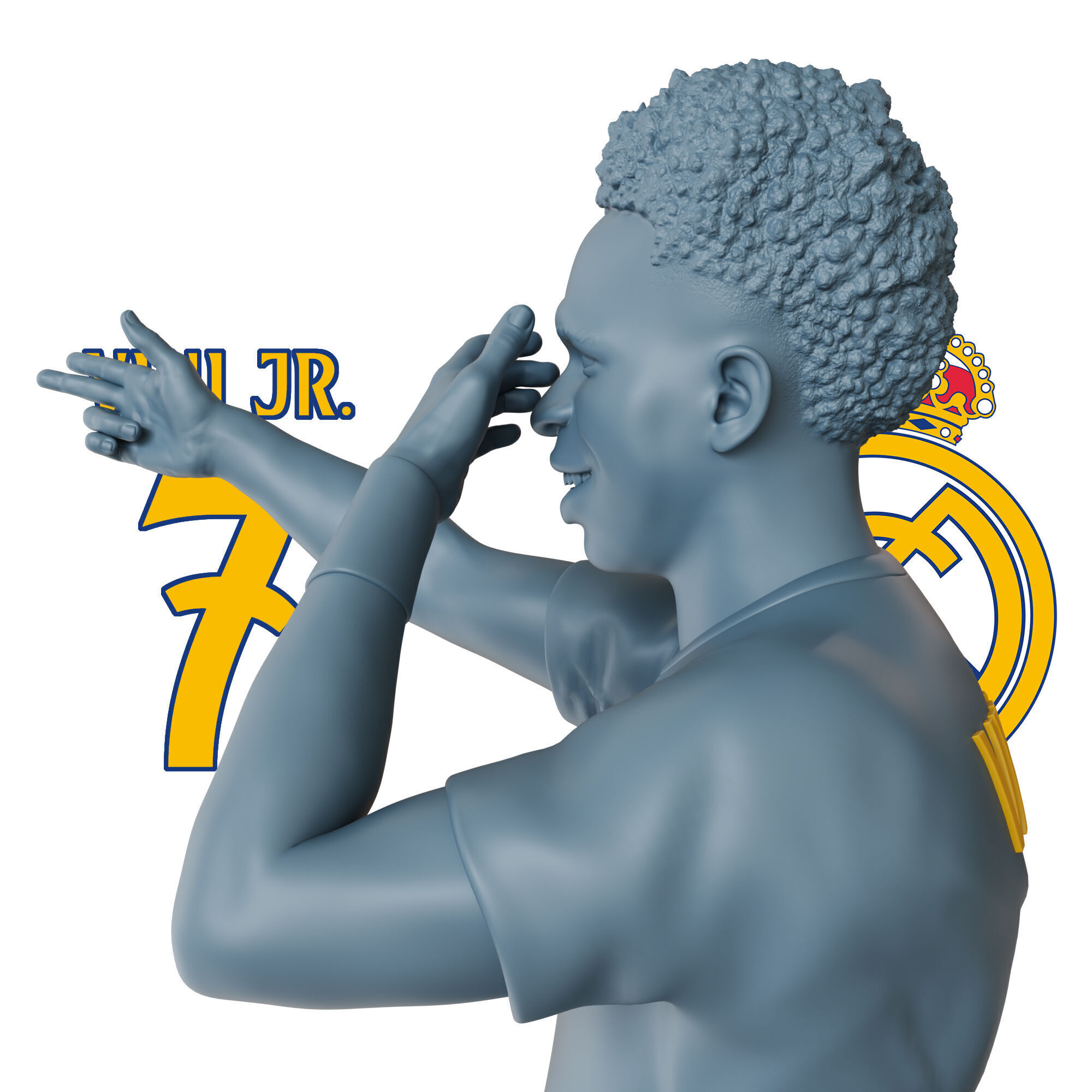 VINICIUS JR Real Madrid Football Star 3D Printable Model 3D print model_7