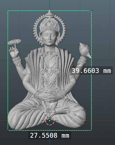 Lord Vishnu Sitting on Lotus 3D print model_11