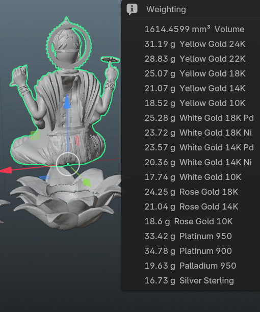Lord Vishnu Sitting on Lotus 3D print model_12