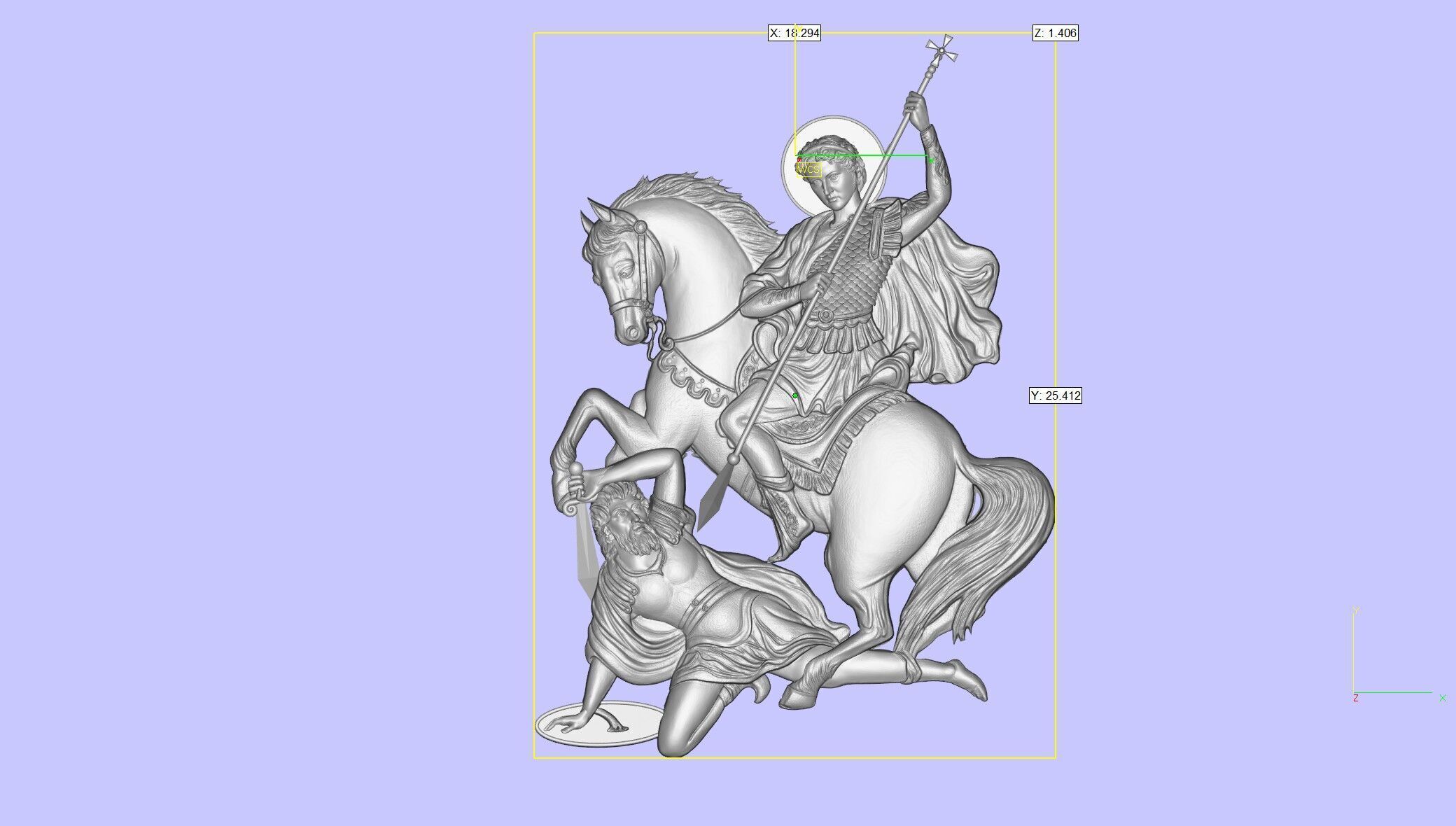 Saint Demetrius of Thessaloniki Orthodox  3D print model_5