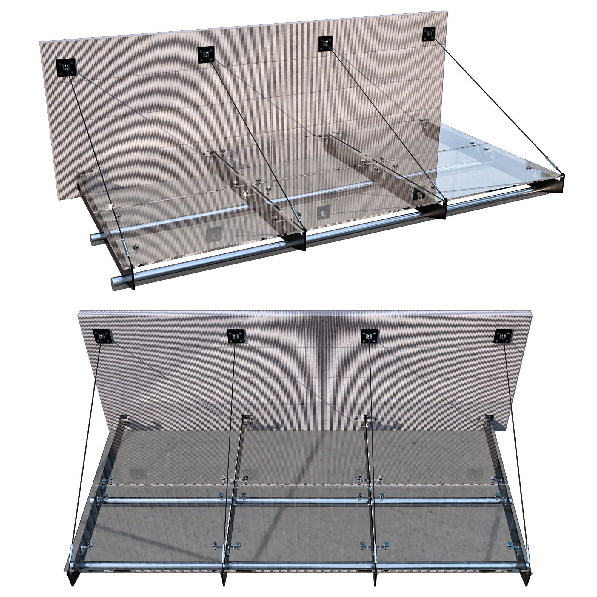 GLASS CANOPY NO7 A 3D model_5