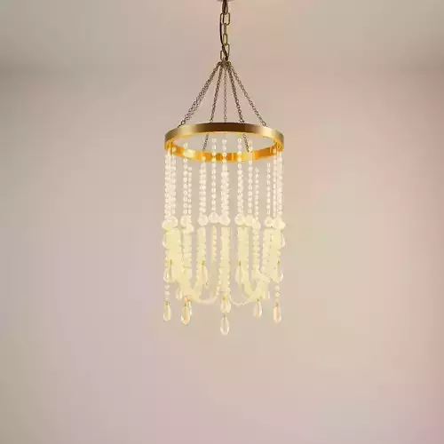 PEARL DROP CHANDELIER Low-poly 3D model