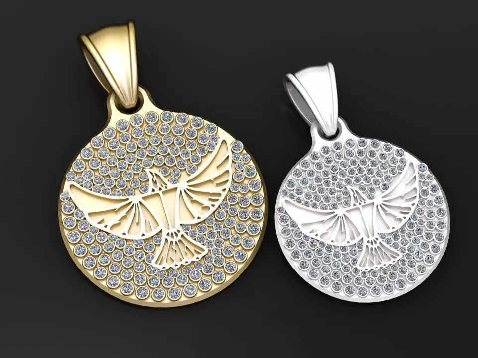 Colgante Vintage De Esritu pendant 3D print model