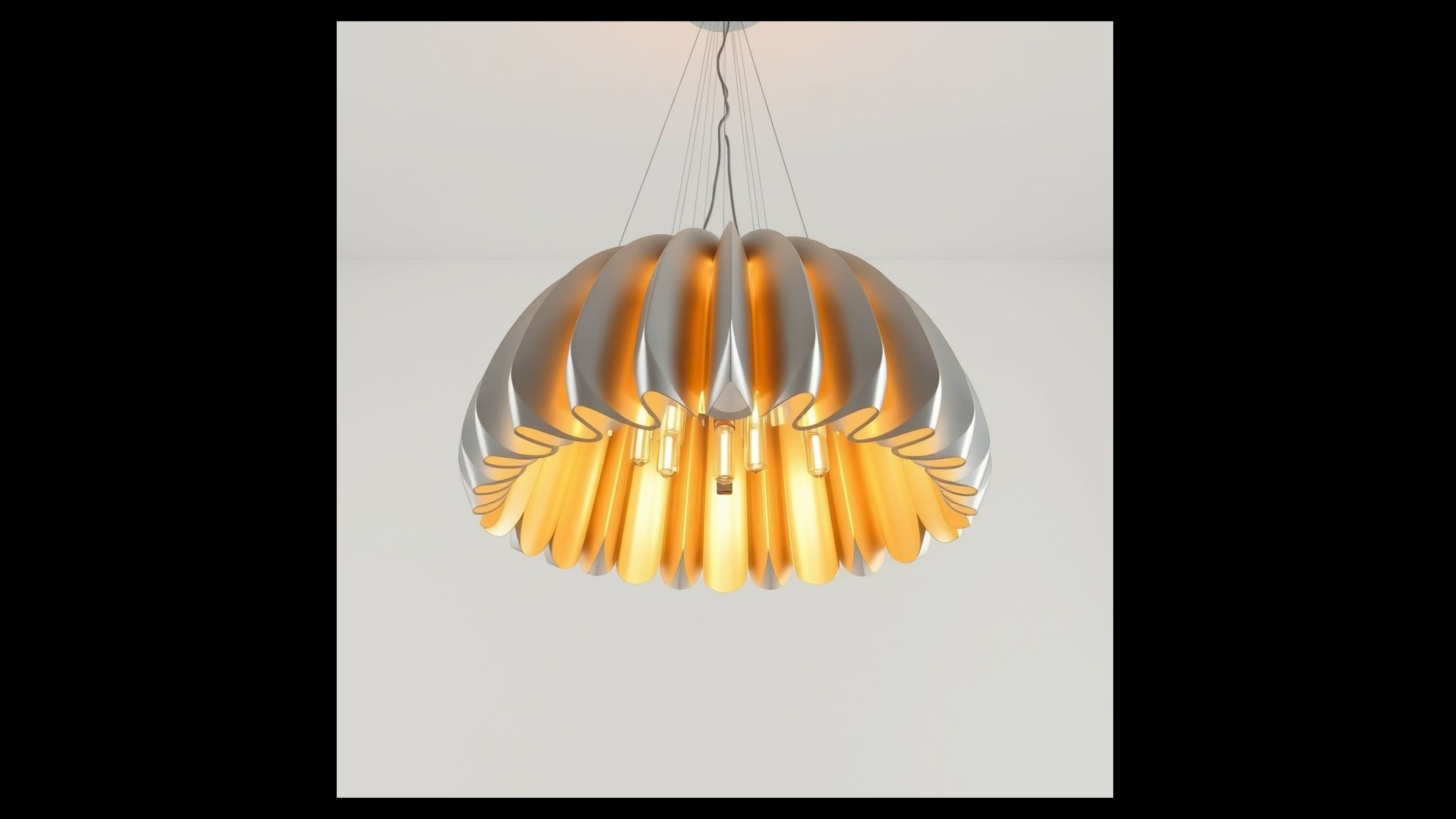 FOLD ARC CHANDELIER Low-poly 3D model_1