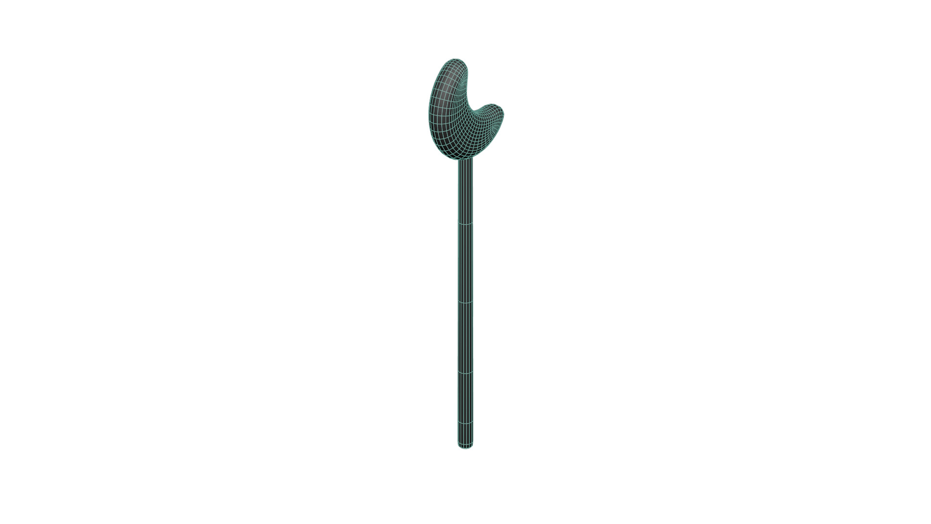 Wooden Moon Magic Wand  Low-poly 3D model_14