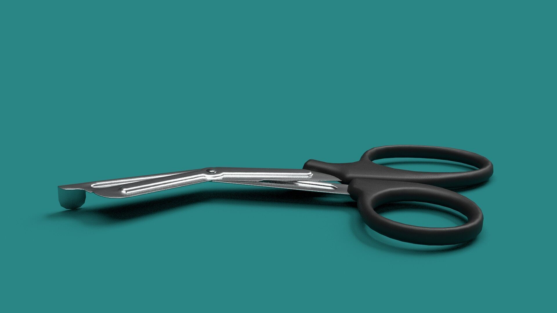 Bandage Scissors Low-poly 3D model_2