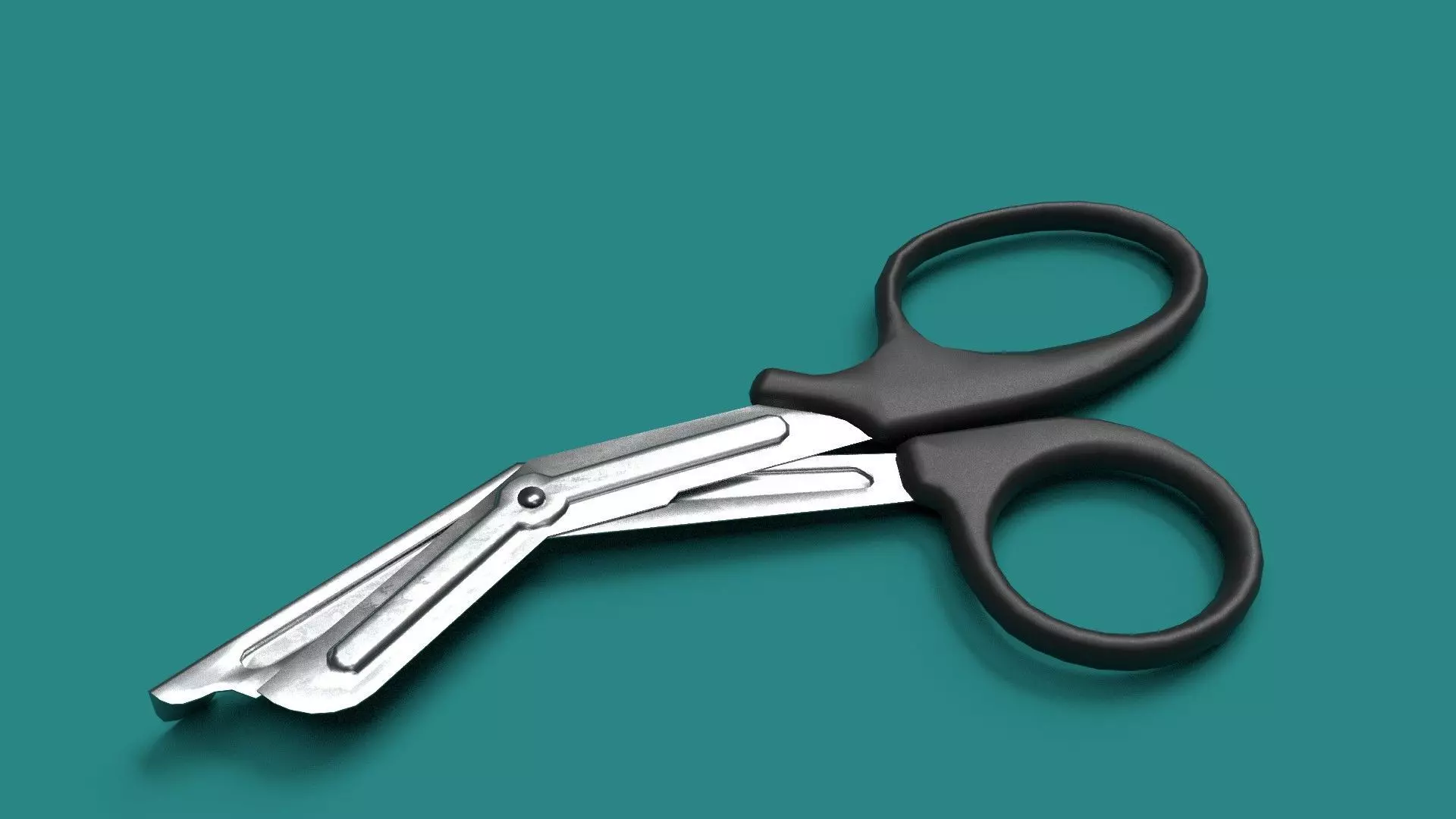 Bandage Scissors Low-poly 3D model_0