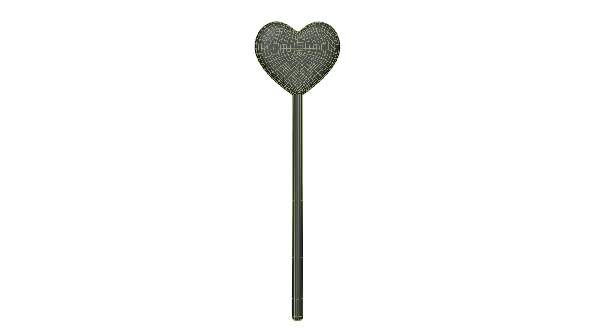 Wooden Heart Magic Wand  Low-poly 3D model_17