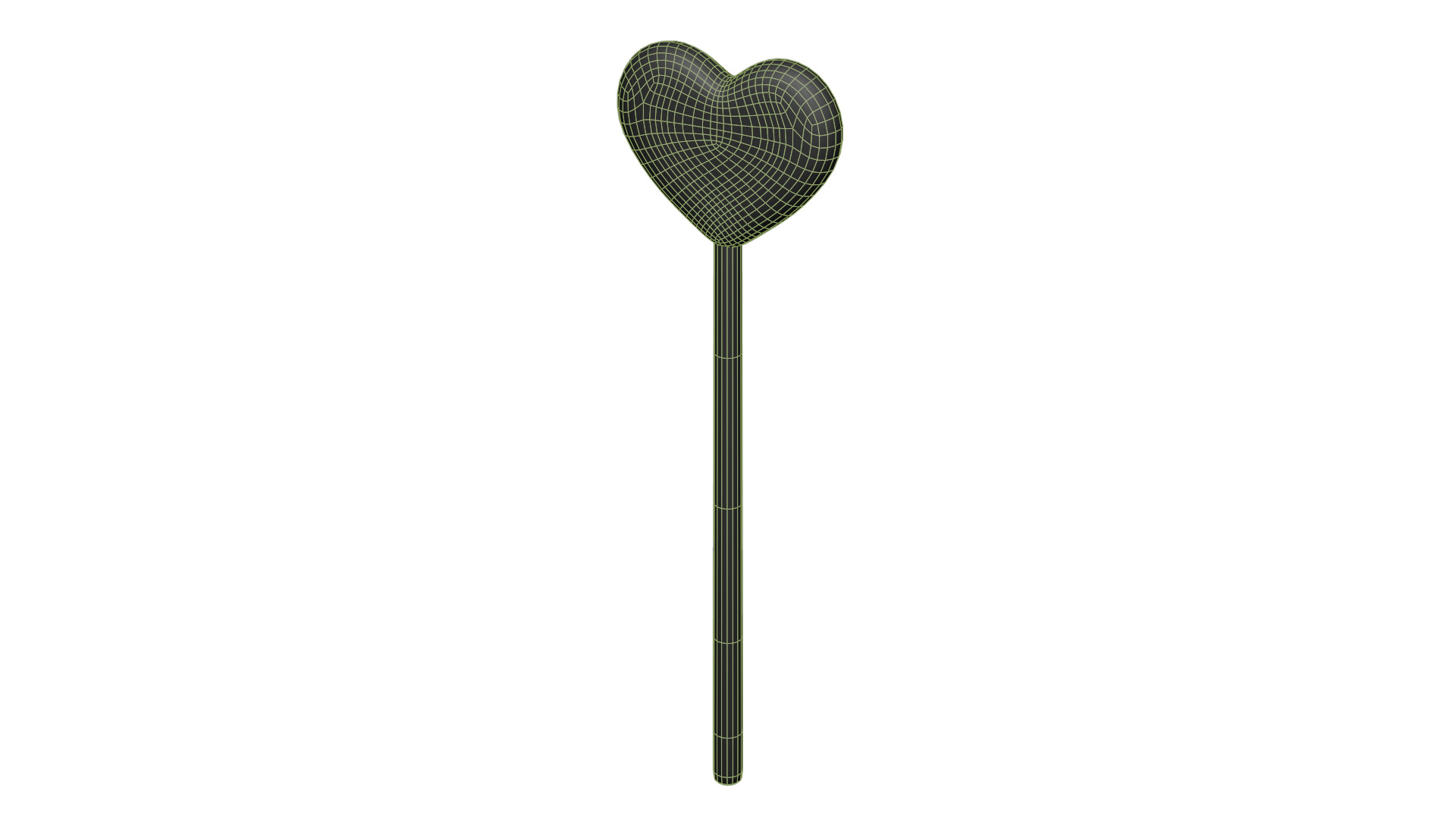 Wooden Heart Magic Wand  Low-poly 3D model_16