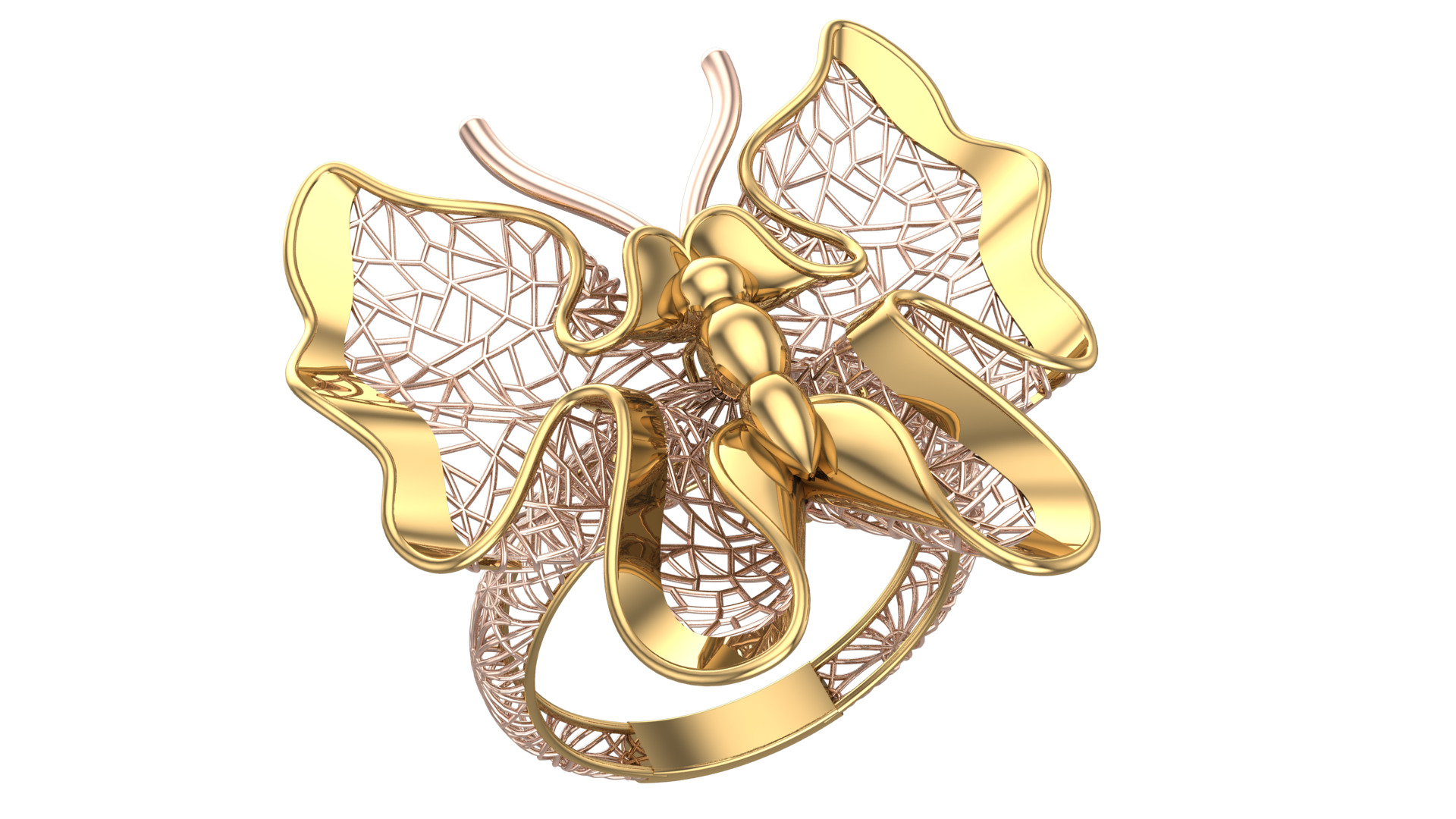 Golden Wings-Wings of Summer-Half Set-H2-7- 3D print model_3