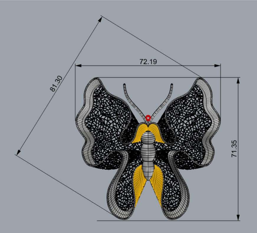 Golden Wings-Wings of Summer-Half Set-H2-7- 3D print model_14