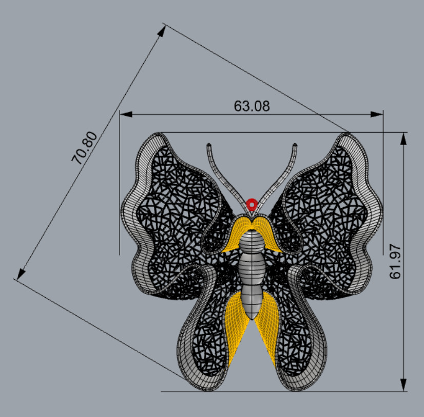 Golden Wings-Wings of Summer-Half Set-H2-7- 3D print model_13
