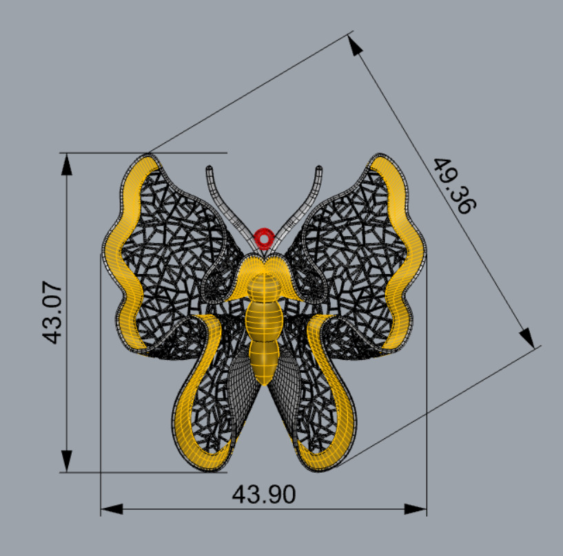 Golden Wings-Wings of Summer-Half Set-H2-7- 3D print model_19