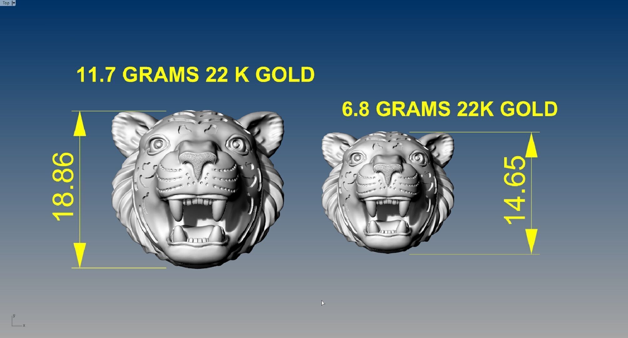 TIGER BANGLE 3D print model_9