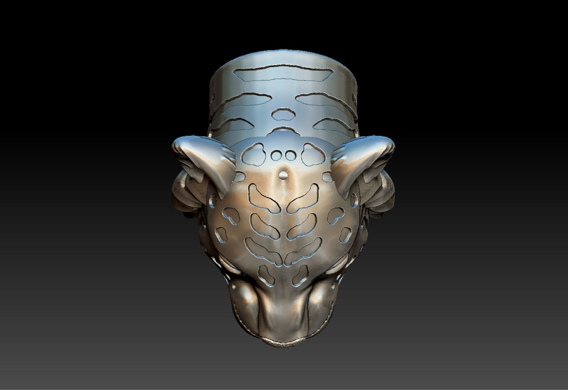 TIGER BANGLE 3D print model_7