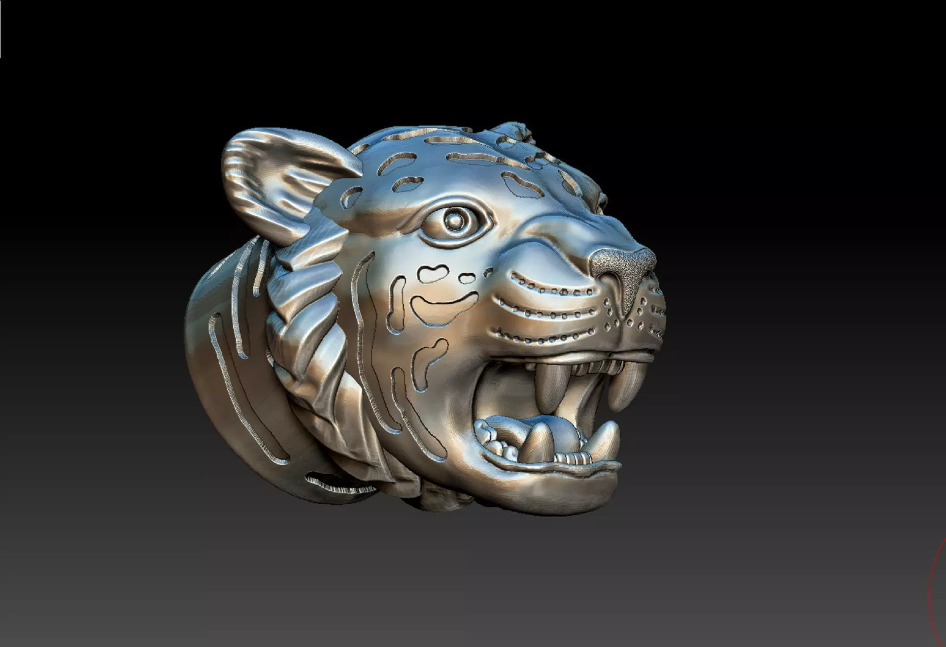 TIGER BANGLE 3D print model_0