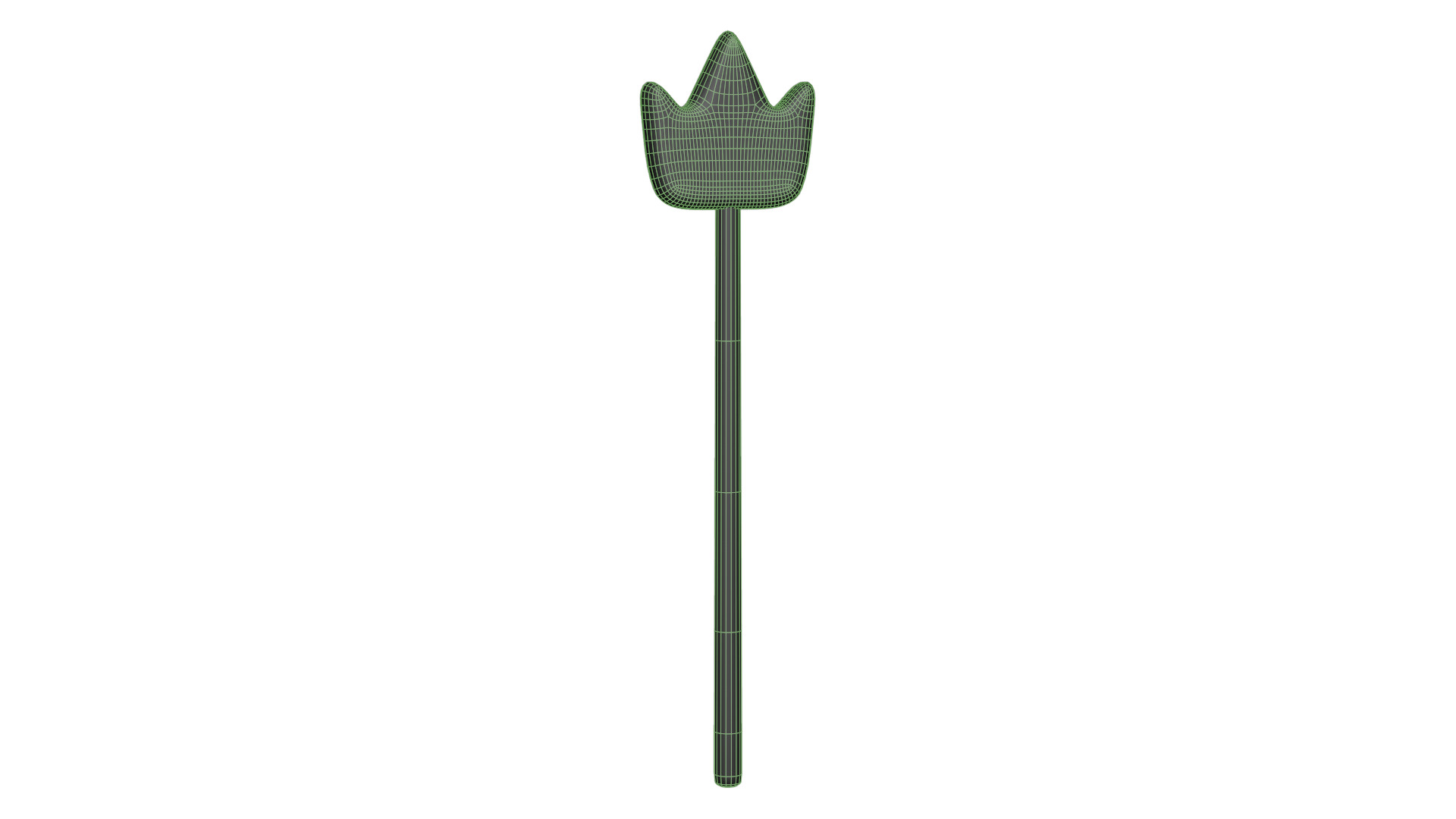 Wooden Crown Magic Wand  Low-poly 3D model_17