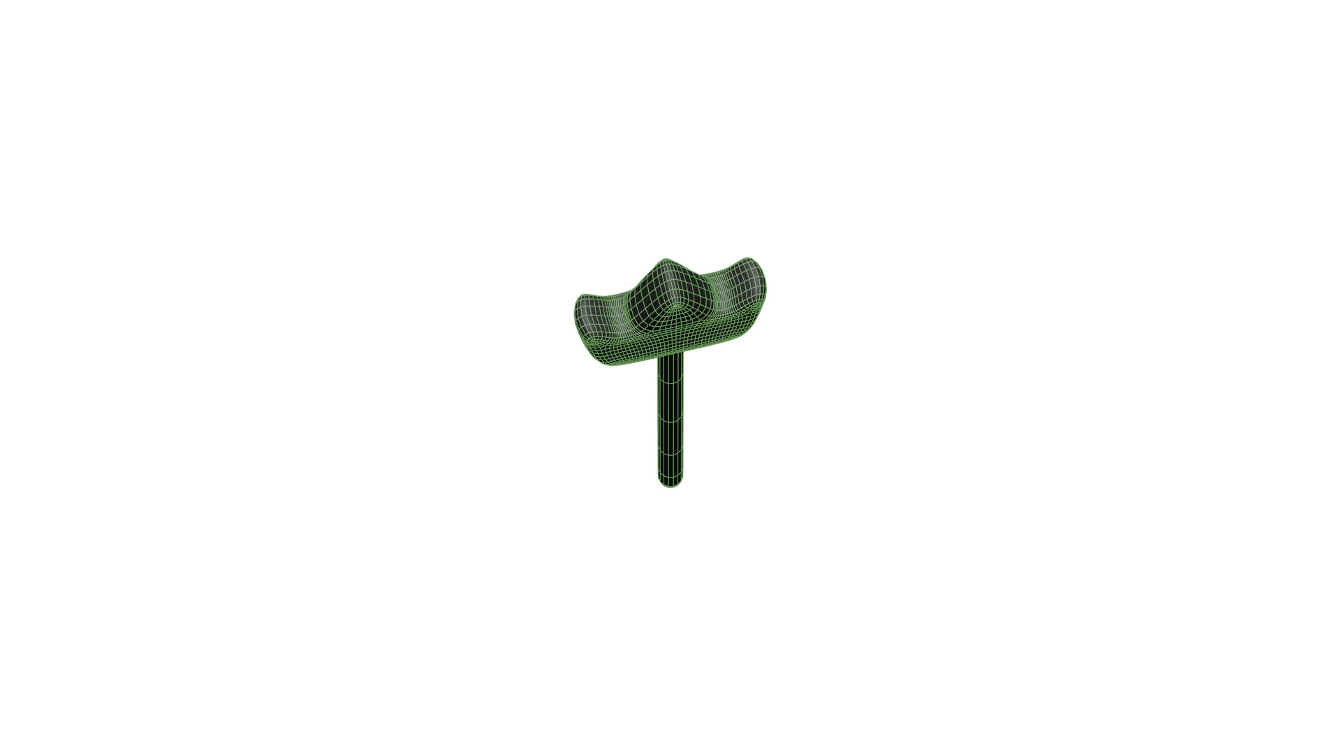Wooden Crown Magic Wand  Low-poly 3D model_18