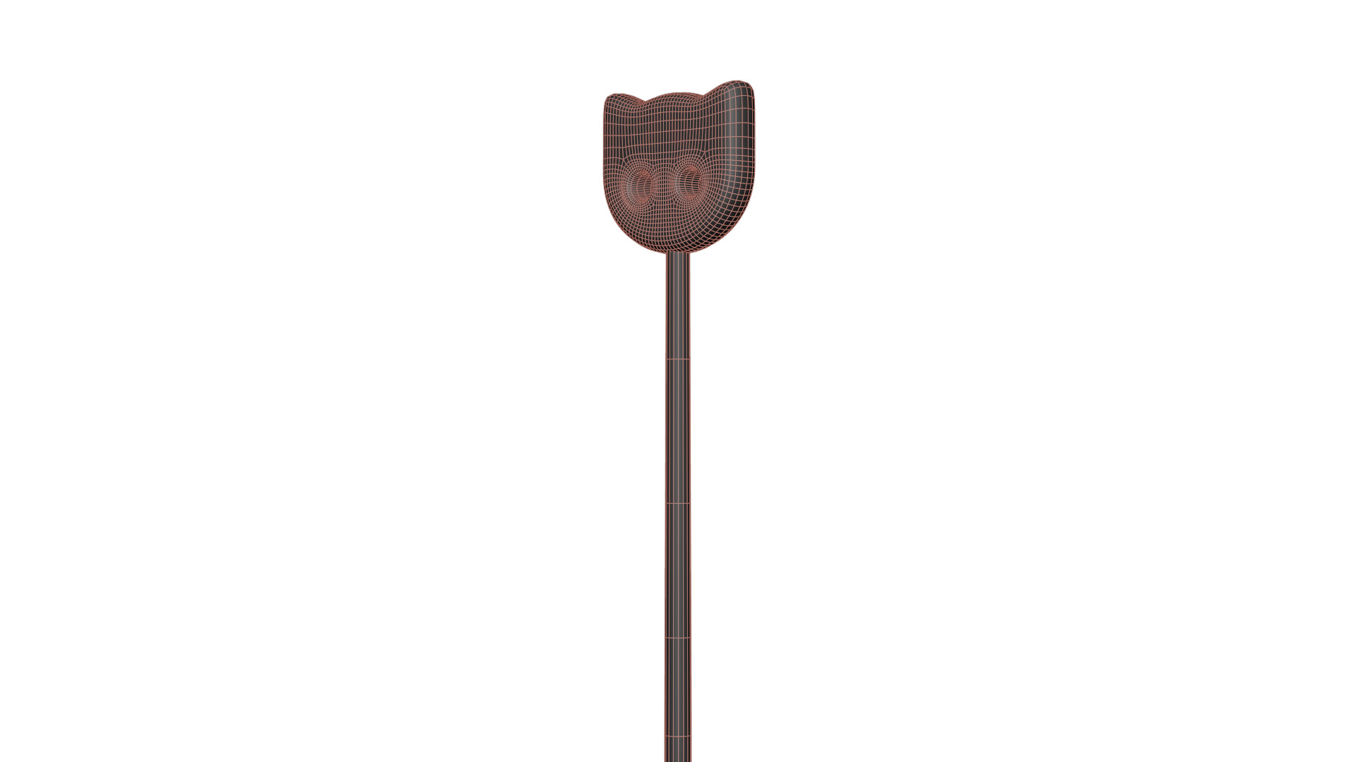 Wooden Cat Magic Wand  Low-poly 3D model_15
