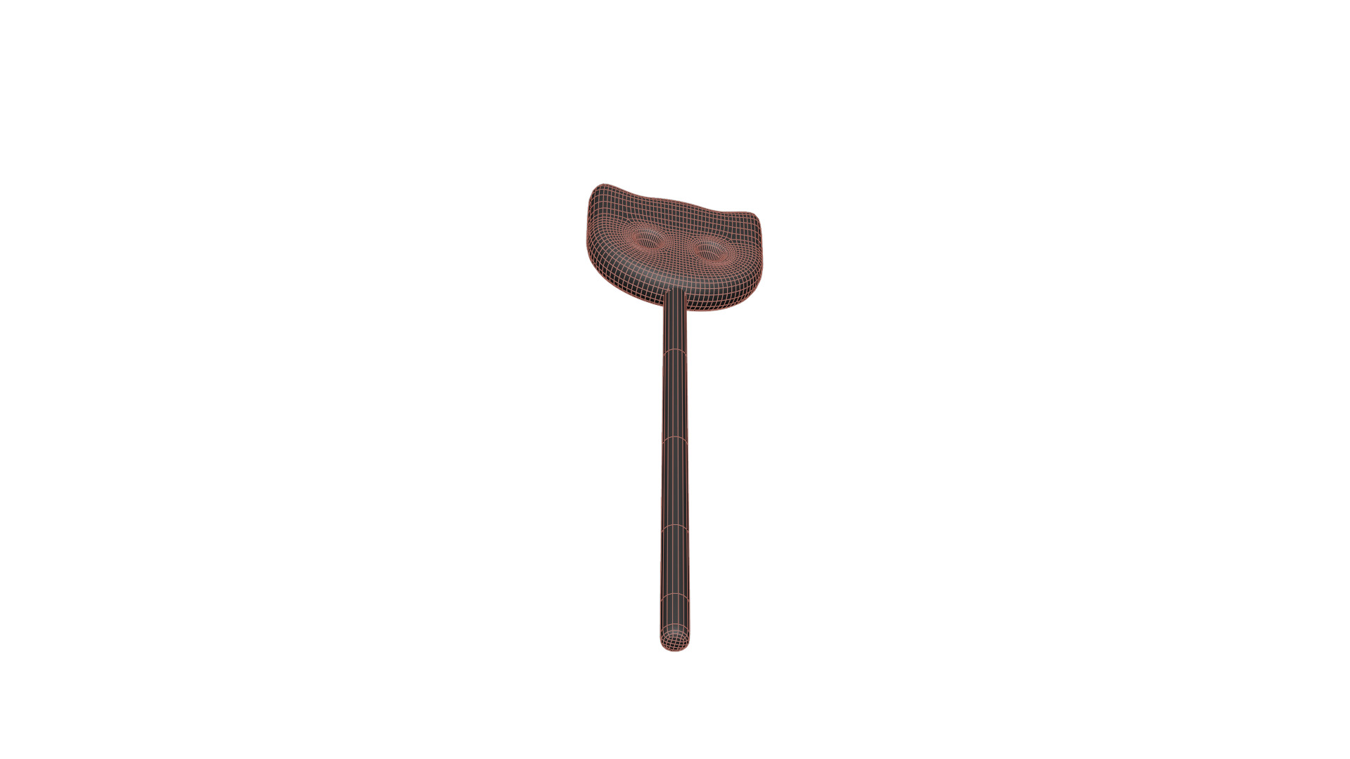 Wooden Cat Magic Wand  Low-poly 3D model_19