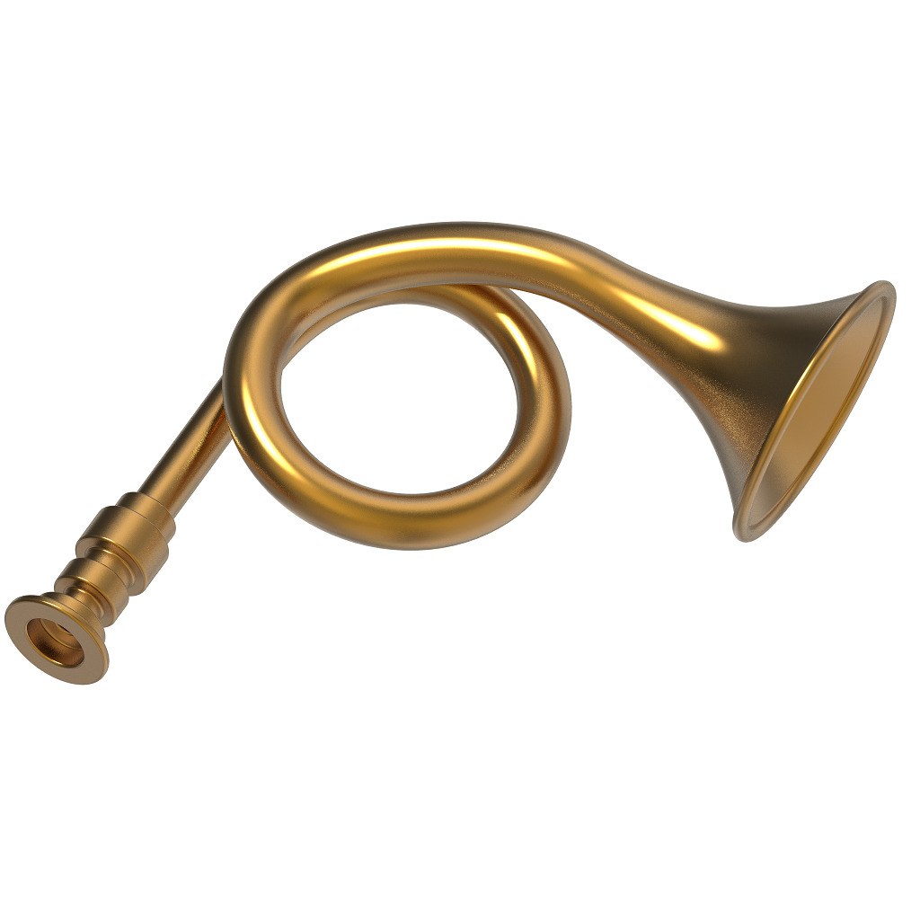 Musical Horn Toy 3D print model_2