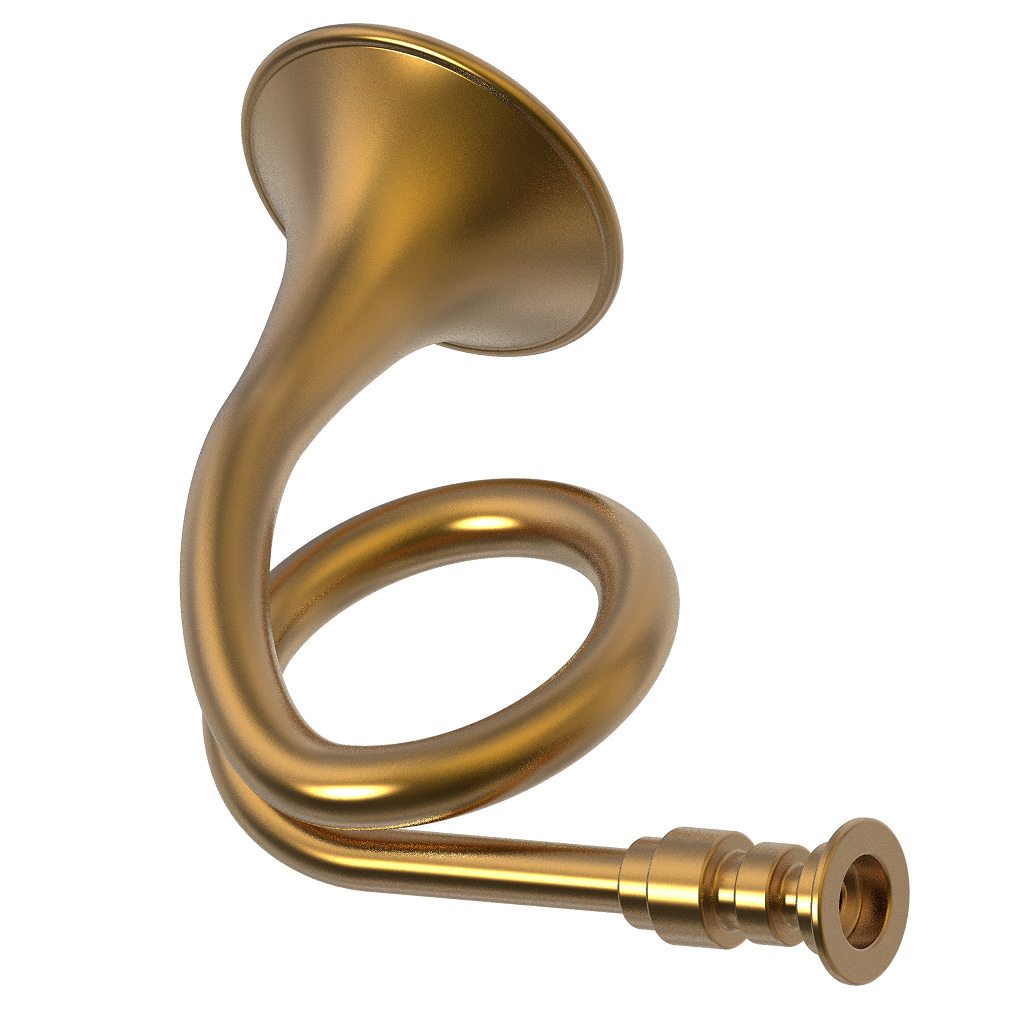 Musical Horn Toy 3D print model_3