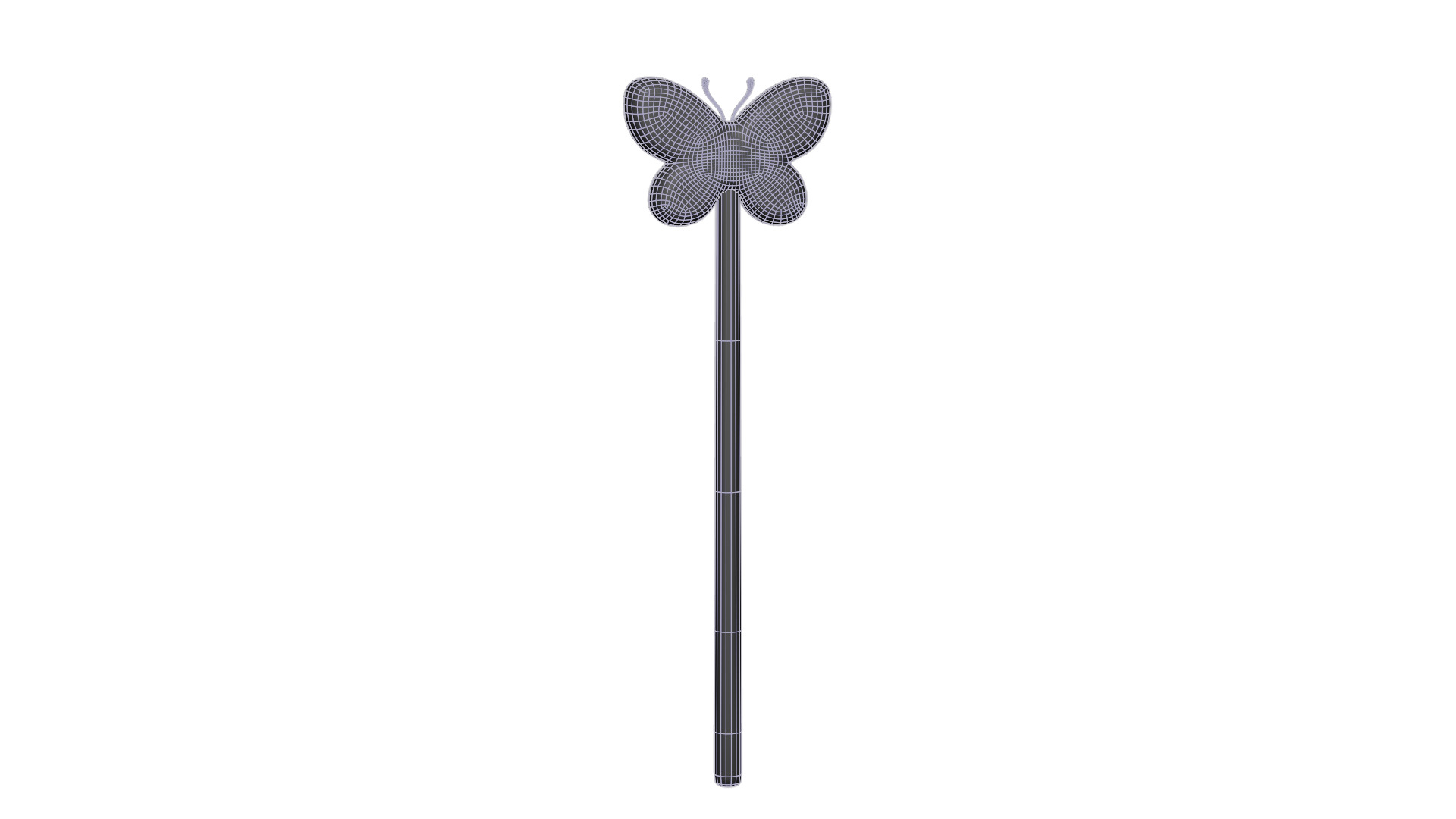 Wooden Butterfly Magic Wand  Low-poly 3D model_17