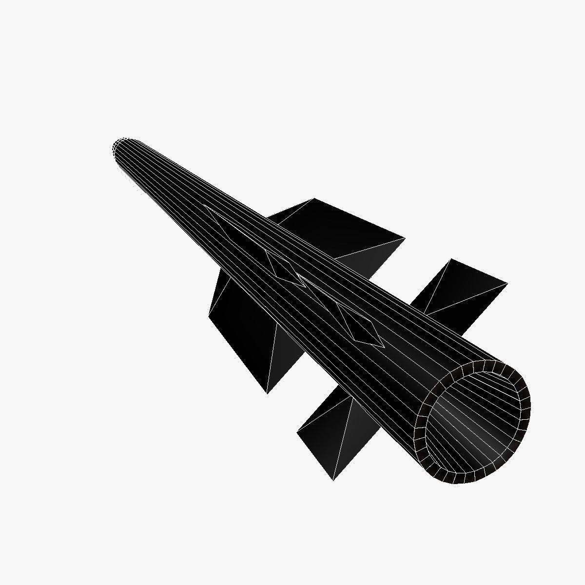 US ERINT PAC-2 Missile Low-poly 3D model_5