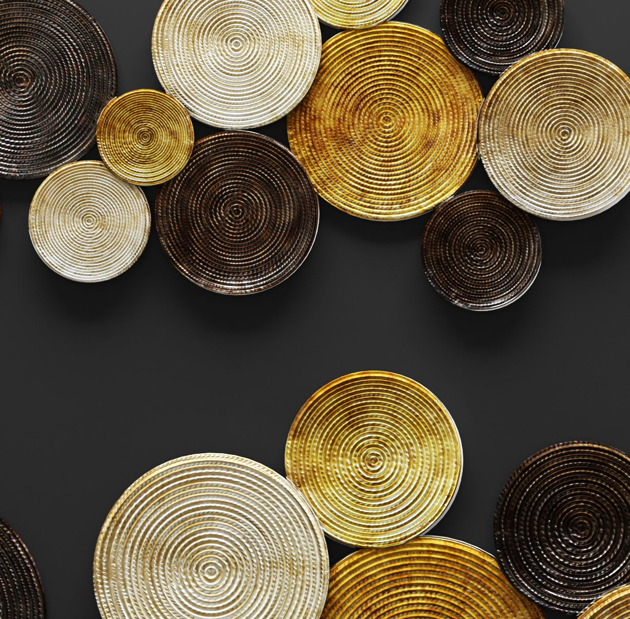 Circles Wall Decor 3D 3D model_4