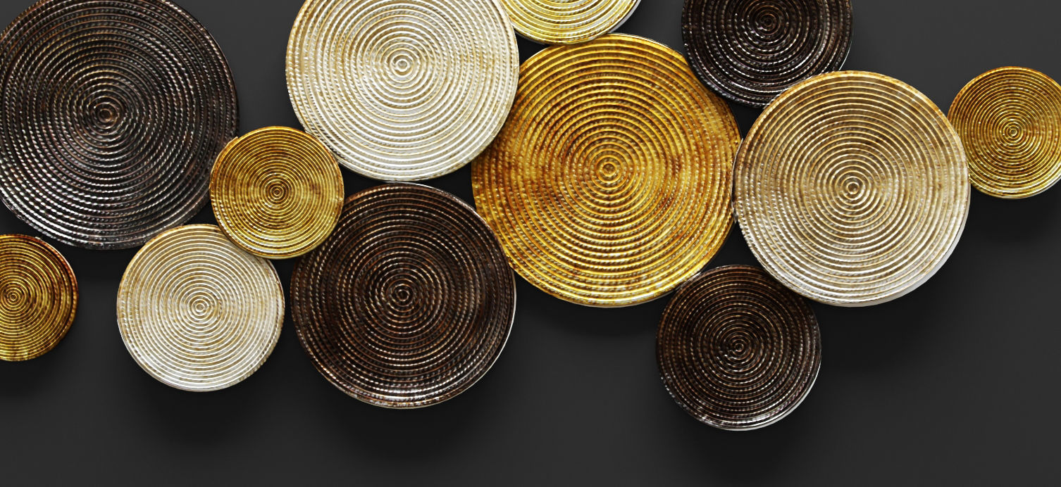 Circles Wall Decor 3D 3D model_3