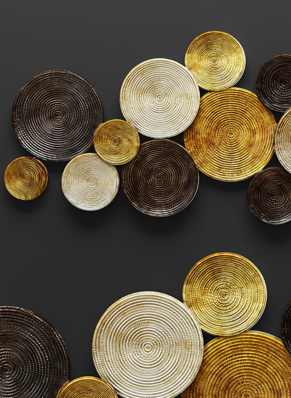 Circles Wall Decor 3D 3D model_5