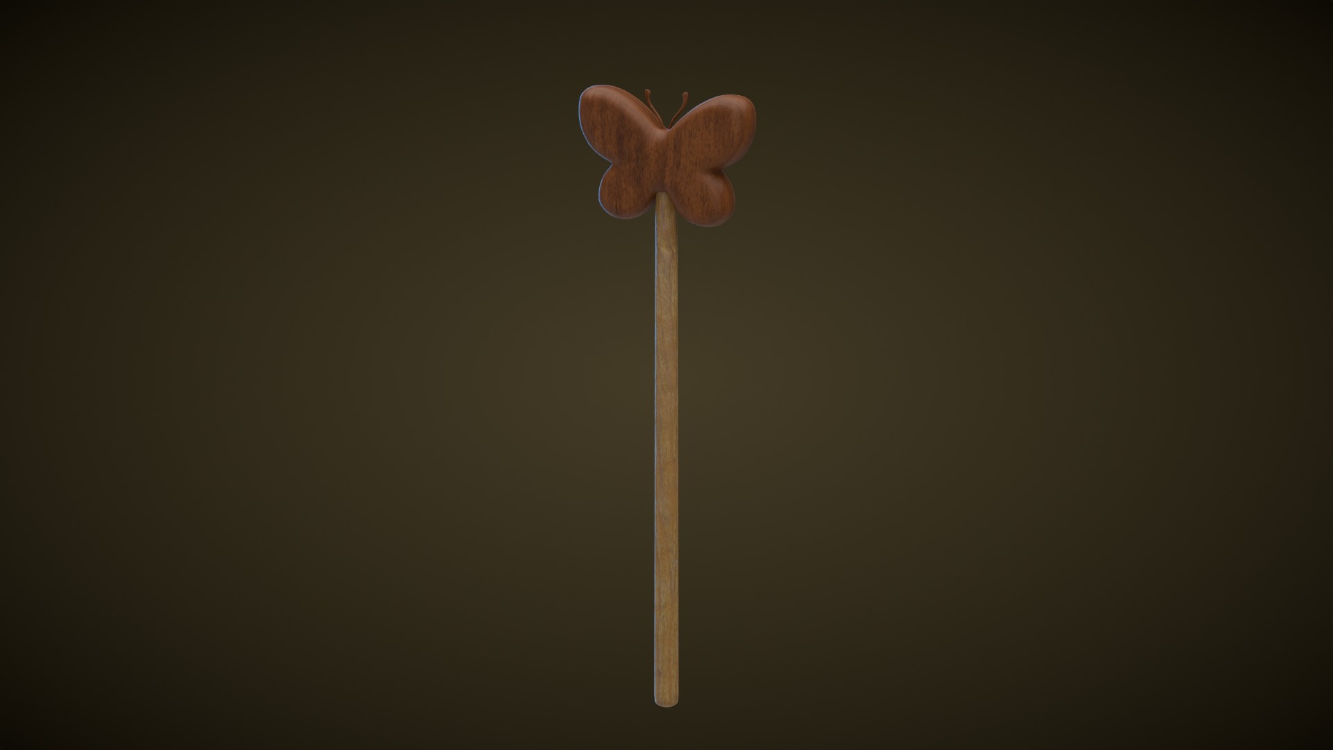 Wooden Magic Wand 3D Model Collection_3