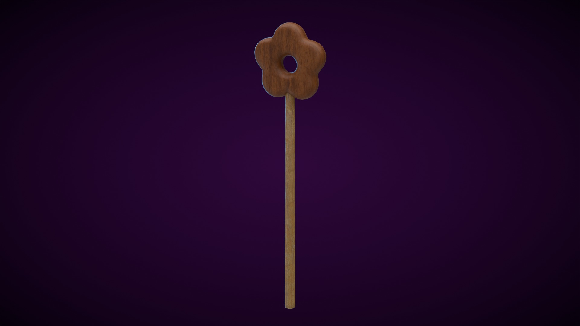 Wooden Magic Wand 3D Model Collection_8