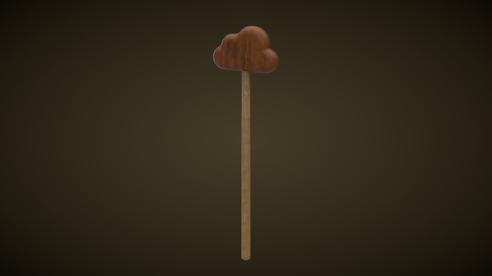 Wooden Magic Wand 3D Model Collection_5