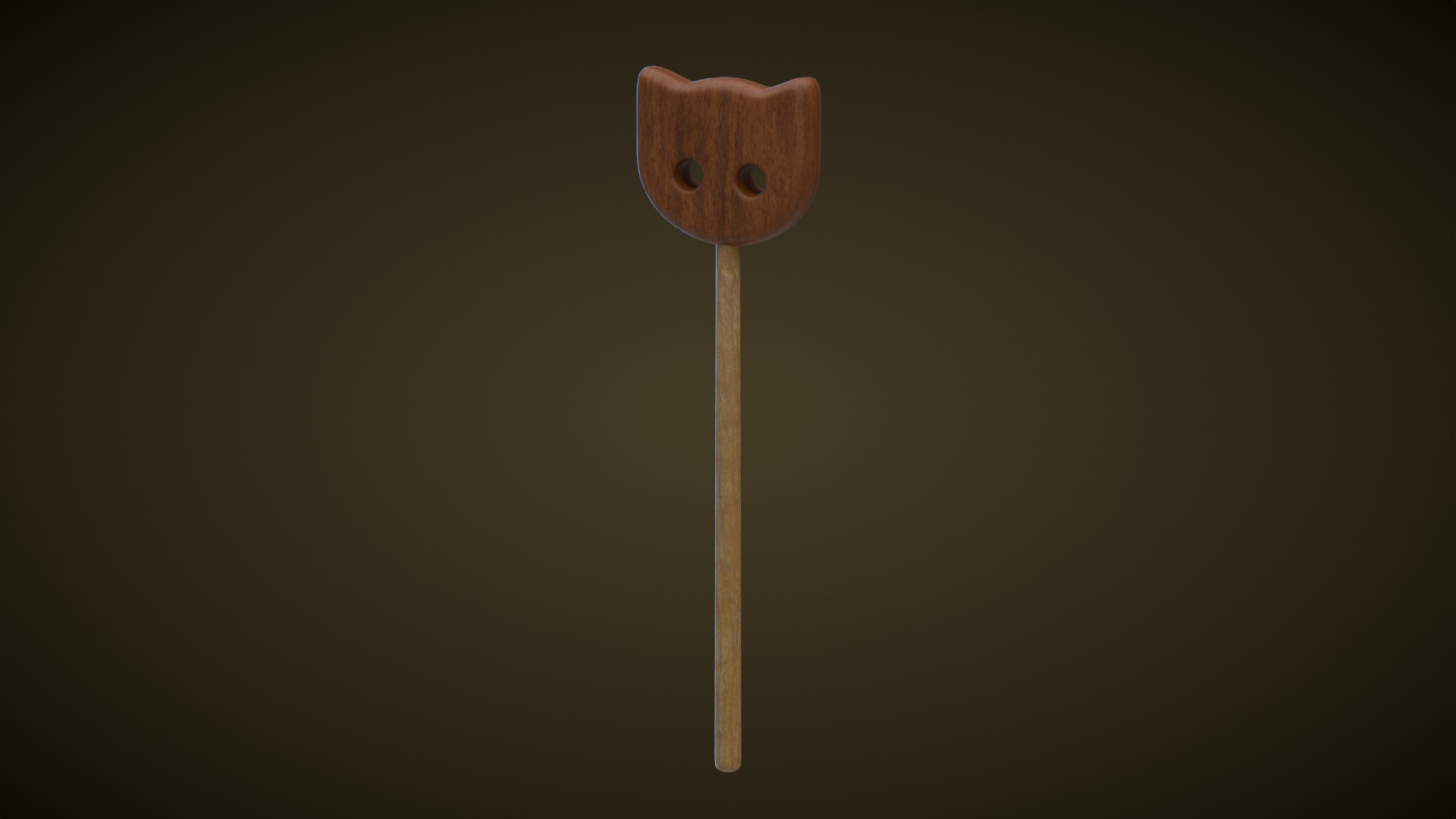 Wooden Magic Wand 3D Model Collection_4