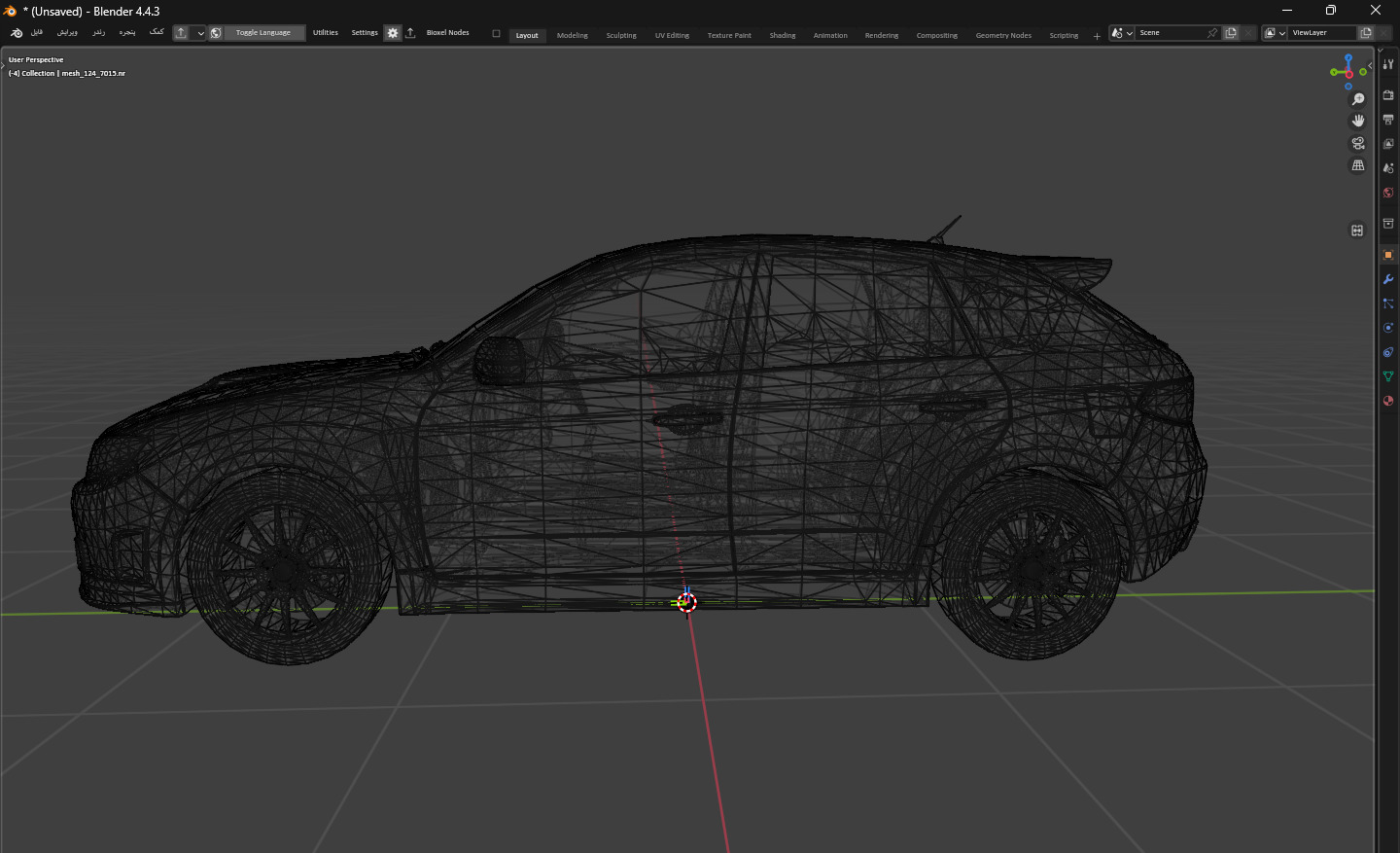 Subaru Impreza WRX STI X Low-poly 3D model_5