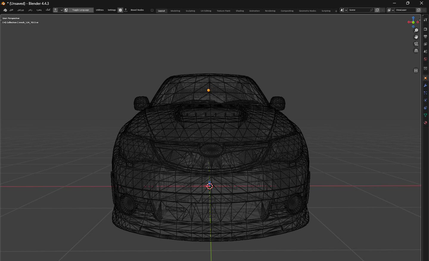 Subaru Impreza WRX STI X Low-poly 3D model_8