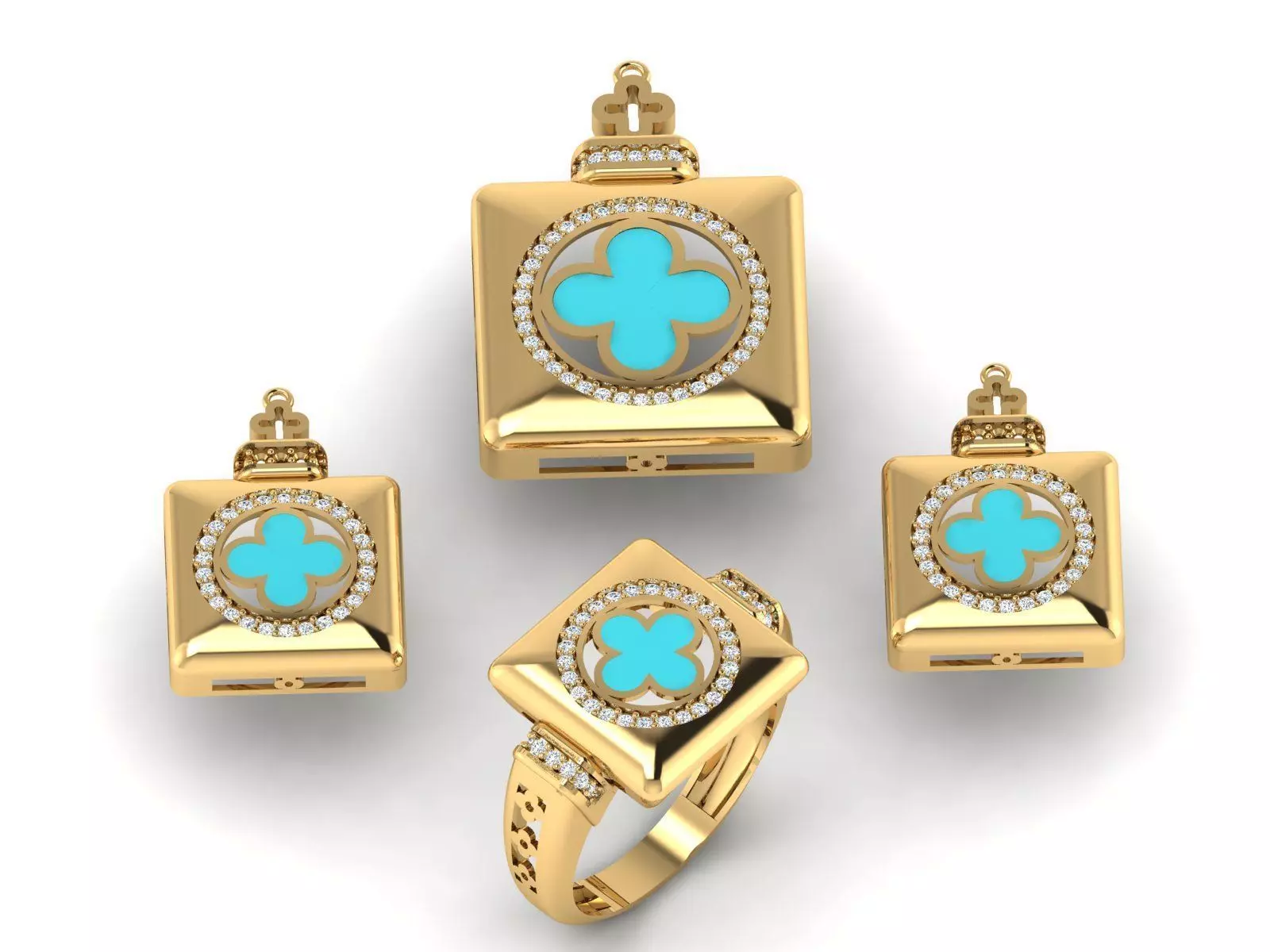 Mini enamel set 3D print model_0