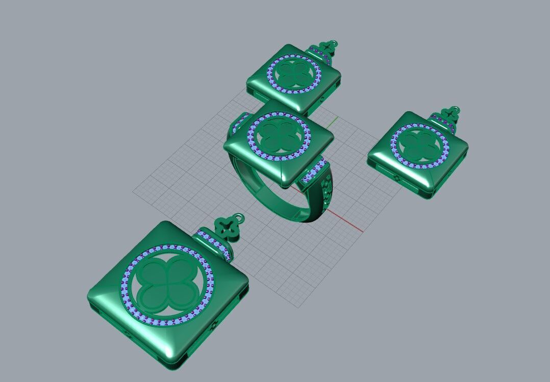 Mini enamel set 3D print model_2
